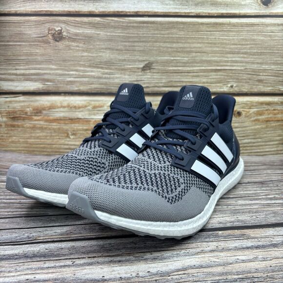 Size 18 Adidas Ultra Boost Navy Cloud White Road Running Shoes IH3026 Mens NWOT main image 6